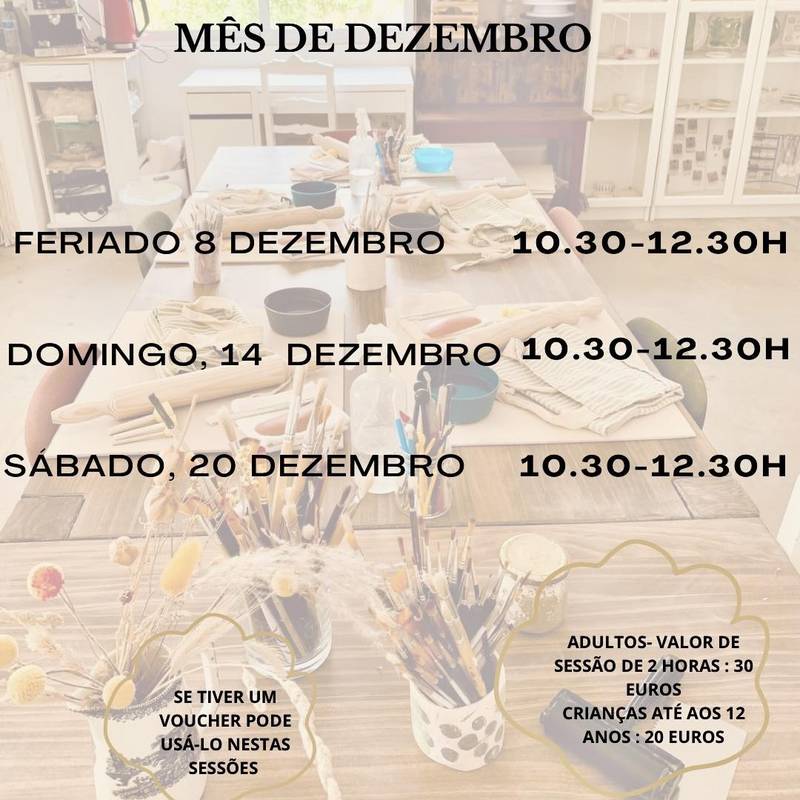 Sessões de ceramica