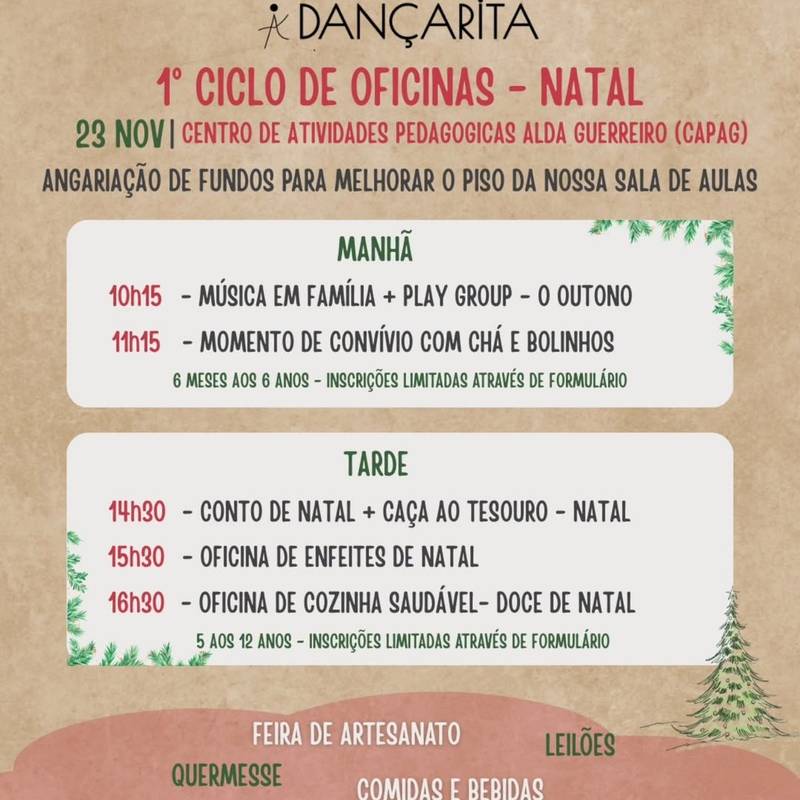1.° Ciclo de Oficinas de Natal – a Dançarita