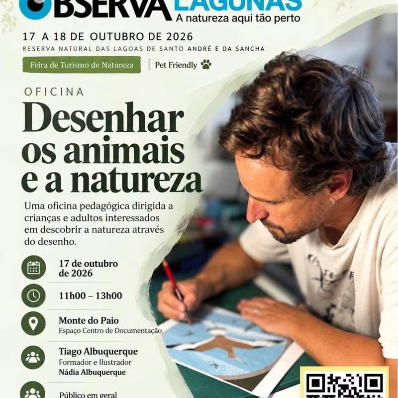 Oficina | Desenhar os animais e a natureza