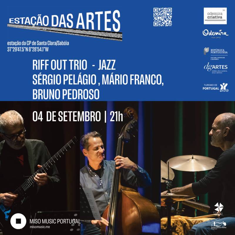 Riff out trio • Sérgio Pelágio , Mário Franco, ​Bruno Pedroso • jazz