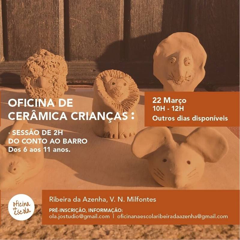 Oficina na Escola - Oficina de Cerâmica para Crianças - Do Conto ao Barro