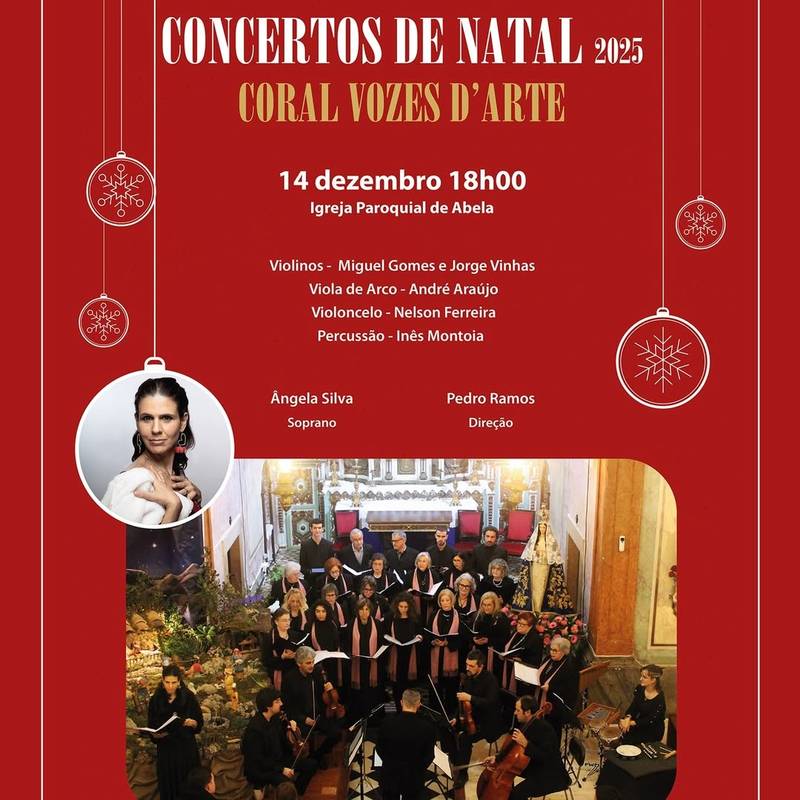 Concerto de Natal da Vozes D’Arte na Igreja de Abela