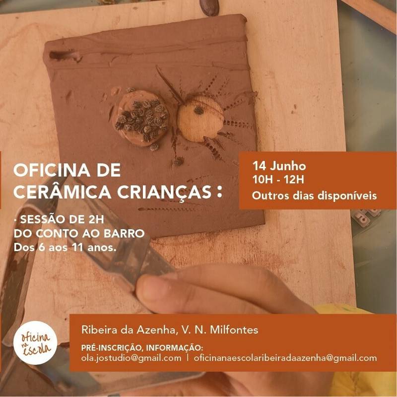 Oficina de Cerâmica para Crianças – Do Conto ao Barro