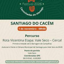 Alentejo Walking Festival 2026 - Santiago do Cacém