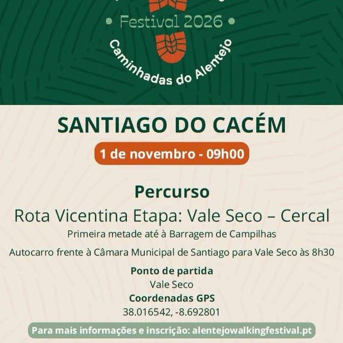 Alentejo Walking Festival 2026 - Santiago do Cacém