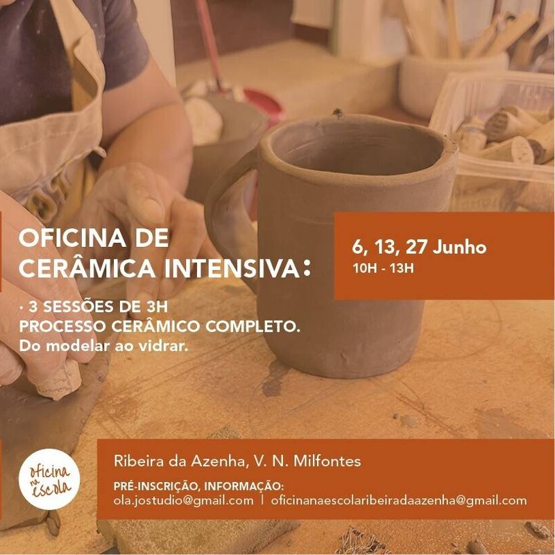 Oficina na Escola - Oficina de Cerâmica Intensiva