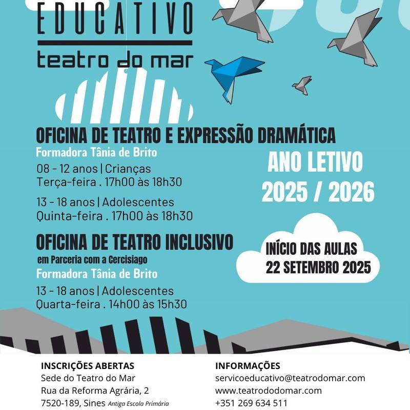 Oficinas de teatro e expressão dramática do Teatro do Mar