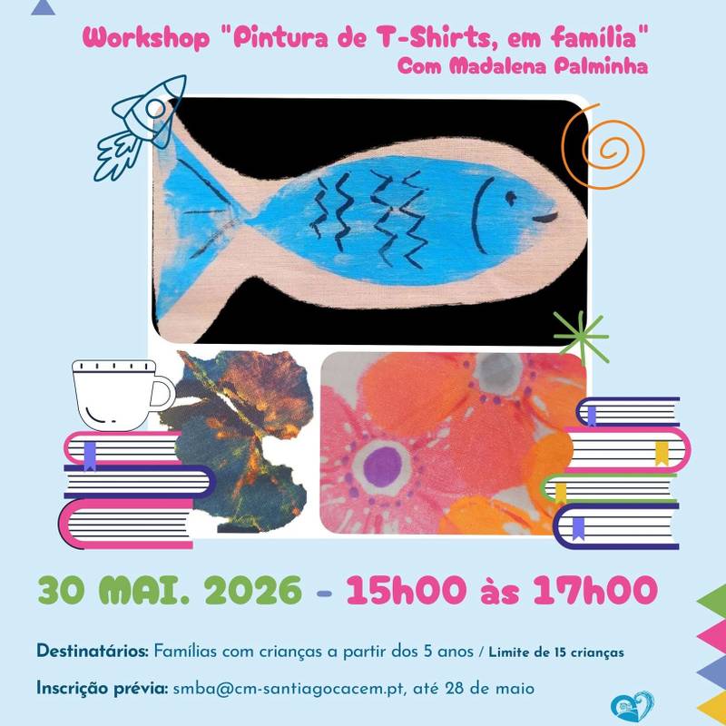 Workshop de pintura de t-shirts