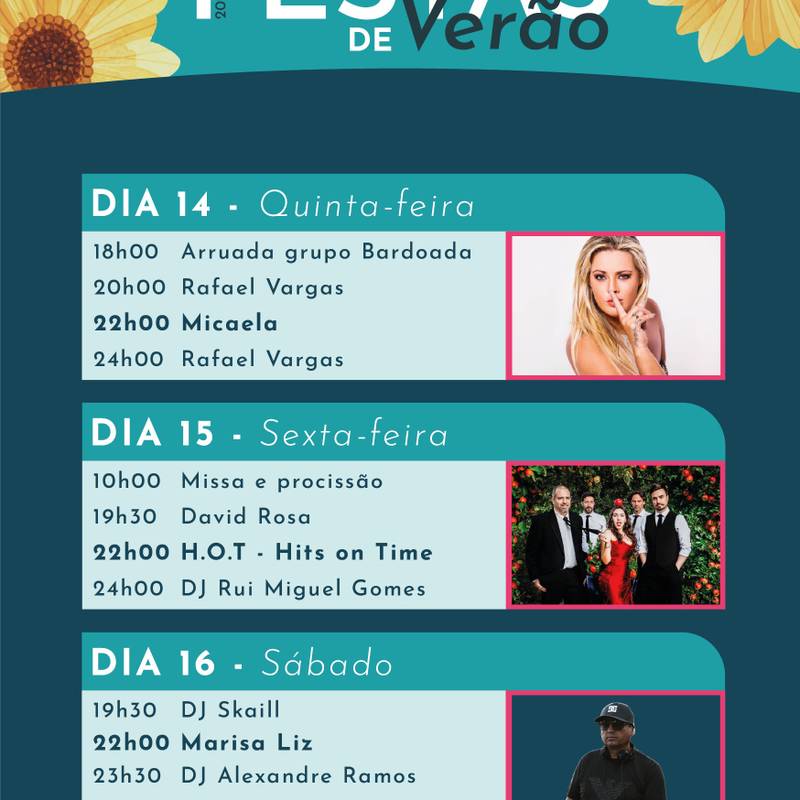 Festas de Verão em Ermidas-Sado