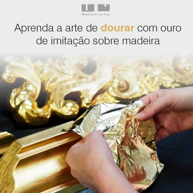 A arte de douramento a ouro de imitação sobre madeira