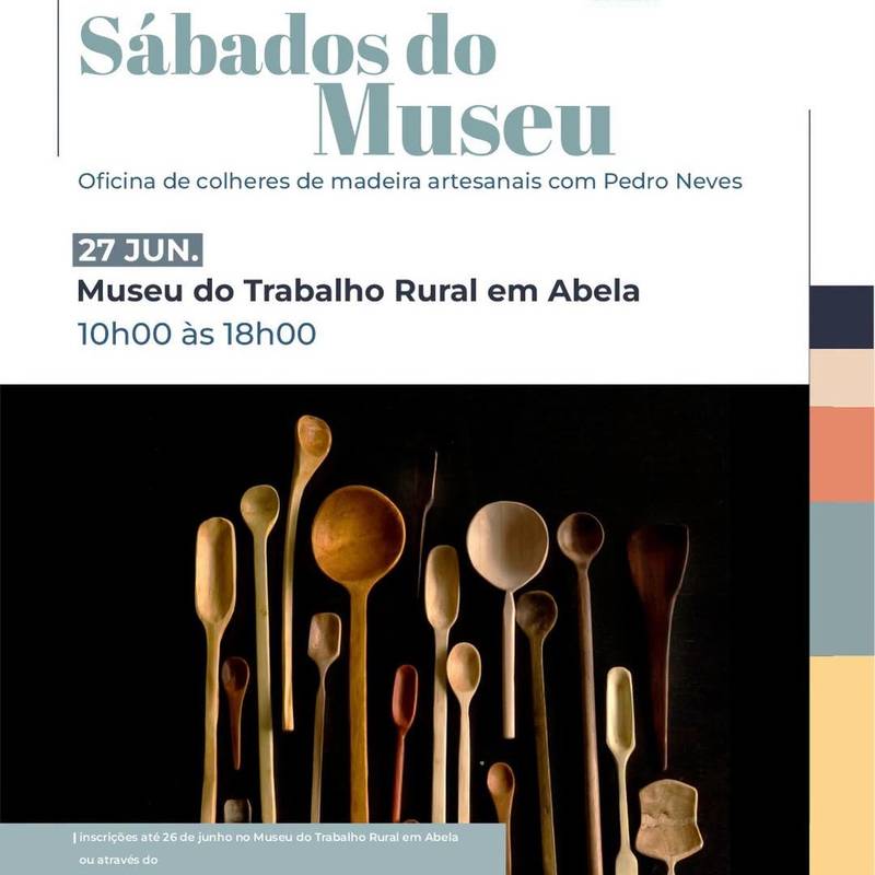 Sábados do Museu - Oficina de colheres de madeira artesanais com Pedro Neves