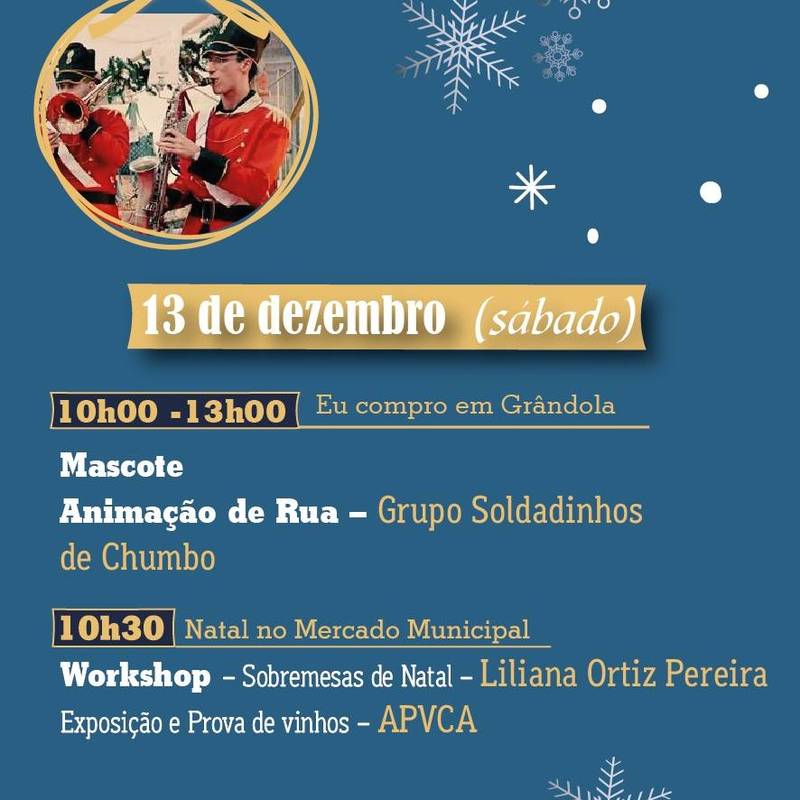 Natal é no Mercado Municipal de Grândola