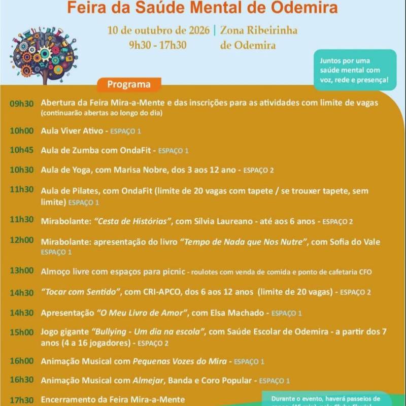 Mira-a-Mente: Feira da Saúde Mental de Odemira