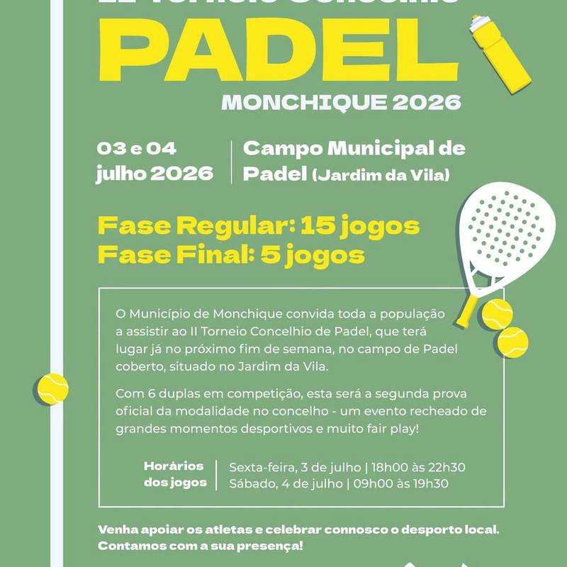 II Torneio Concelhio de Padel de Monchique