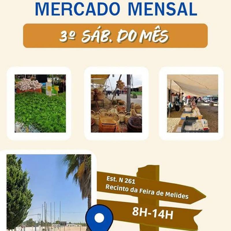 Mercado mensal - Melides