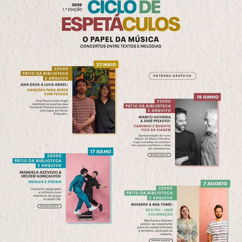 Ciclo de espetáculos «o papel da música»