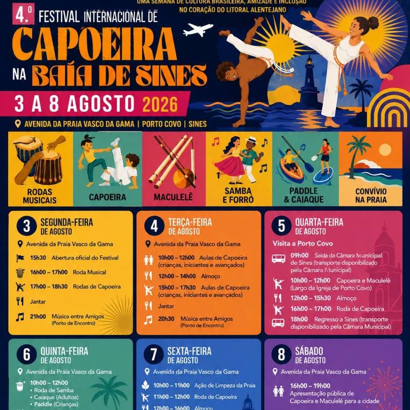 A 4.ª edição do Festival Internacional de Capoeira