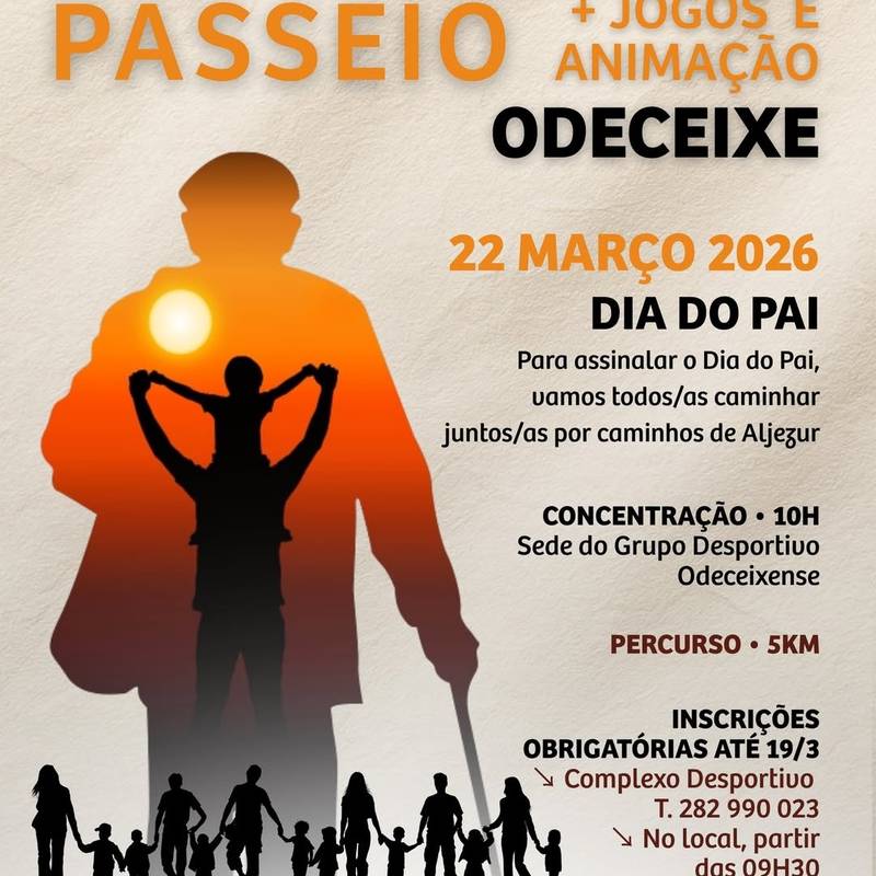 Marcha passeio + jogos e animação