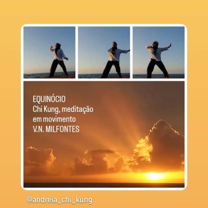CHI KUNG pé na areia