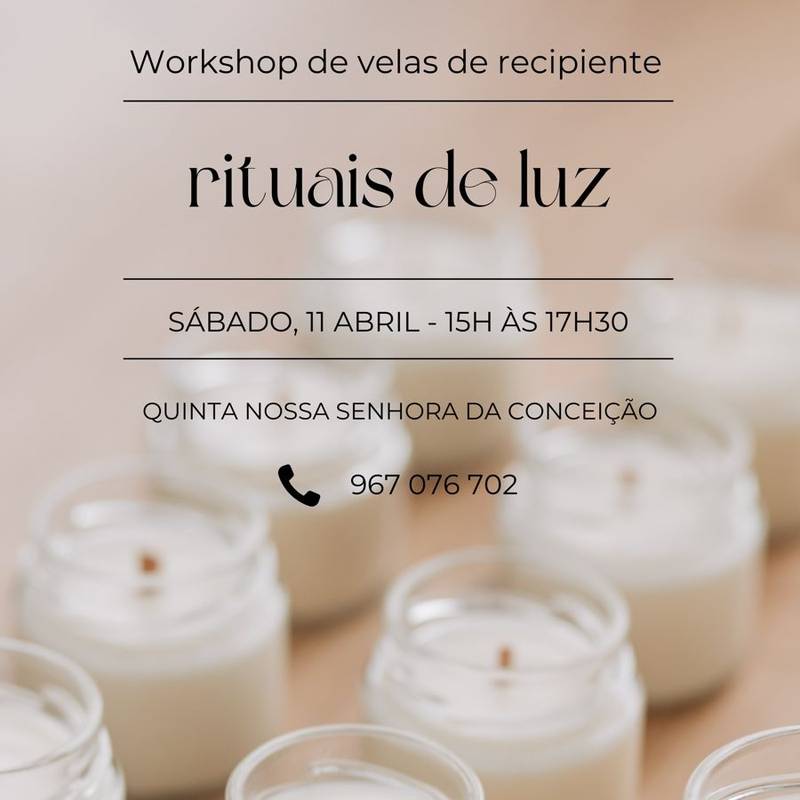 Workshop de velas artesanais