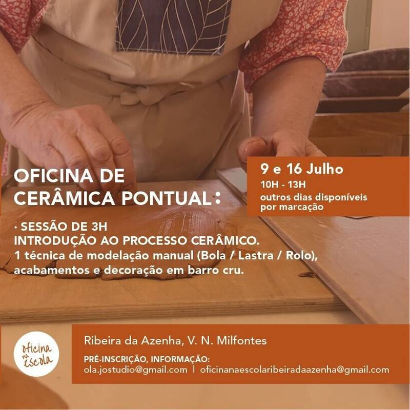 Oficina na Escola - Oficina de Cerâmica Pontual