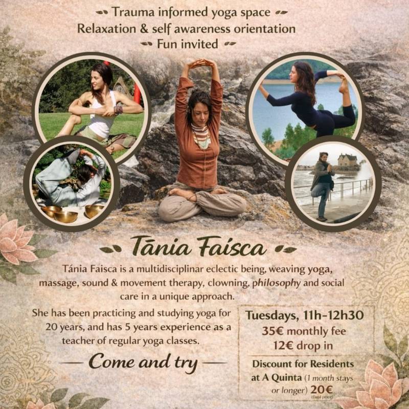 Yoga com taças tibetanas