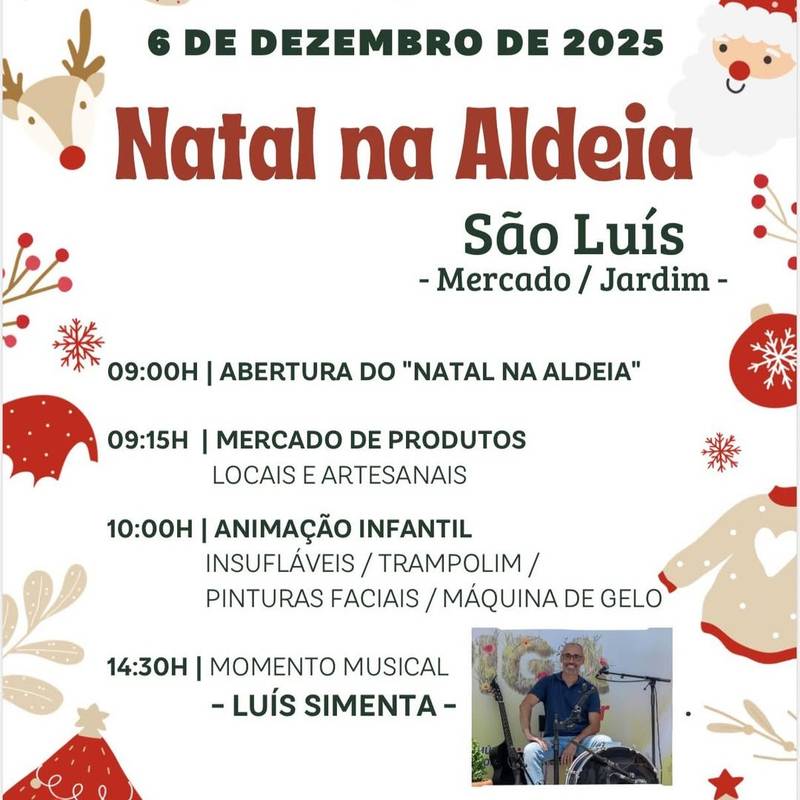 Feira de Natal na Aldeia de São Luís