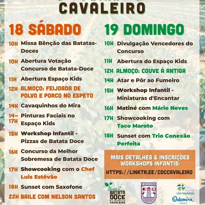Festa da Batata-Doce & Feira do Cavaleiro 2025