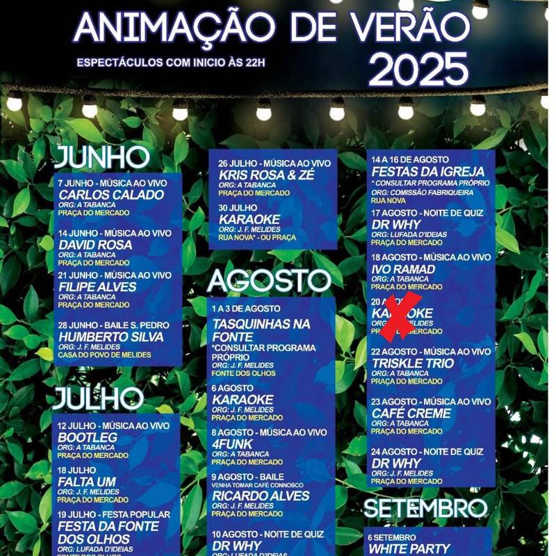Melides - Animaçao de Verāo