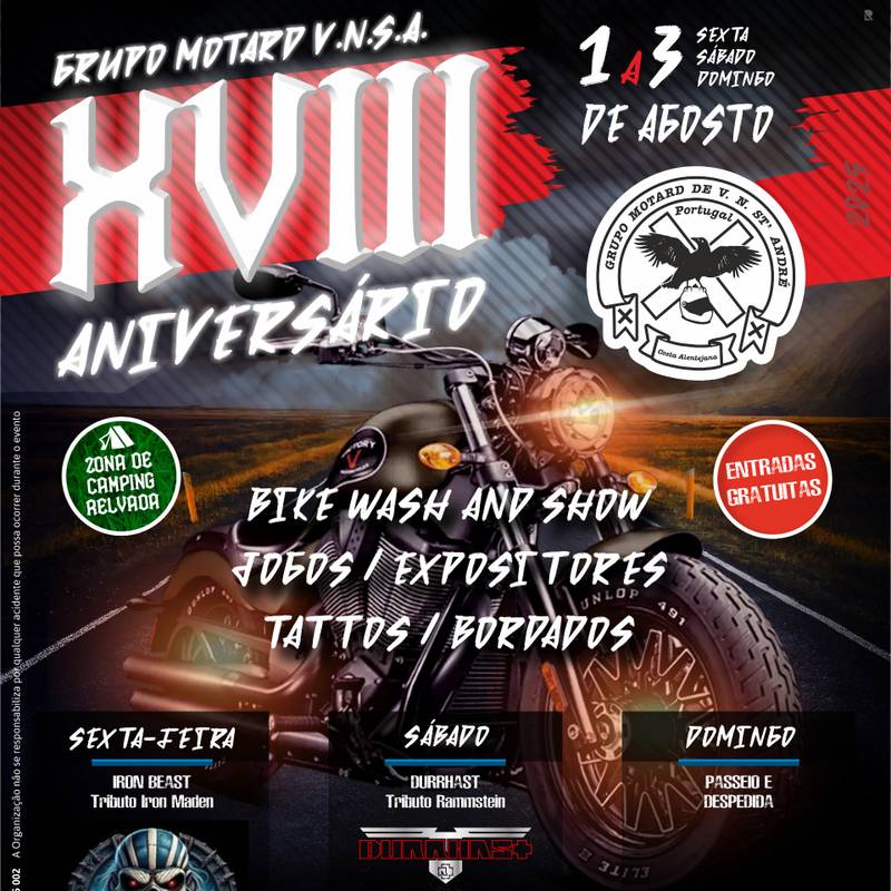 XVII Aniversário do Grupo Motard de Vila Nova de Santo André