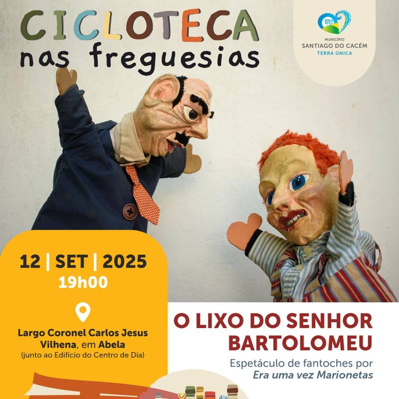 O Lixo do Senhor Bartolomeu – Espetáculo de fantoches por Era uma vez Marionetas