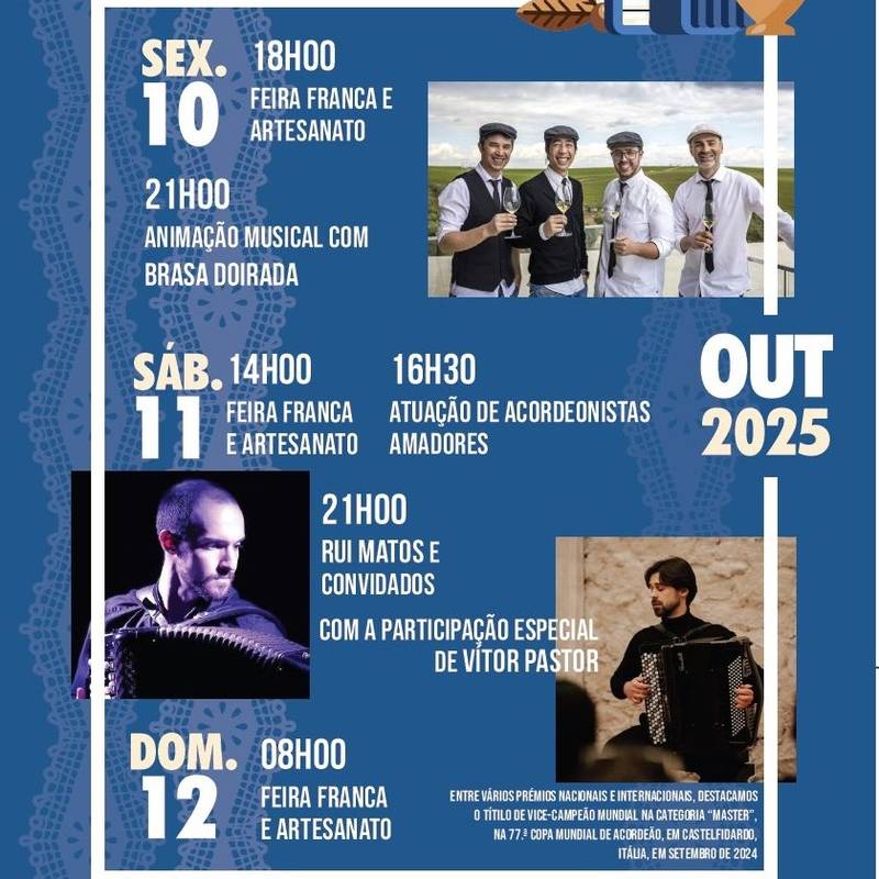 Feira de Outubro e XIV Encontro de Acordeão e Artesanato em Abela