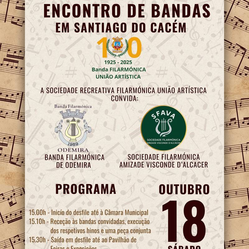 Encontro de Bandas Filarmónicas em Santiago do Cacém