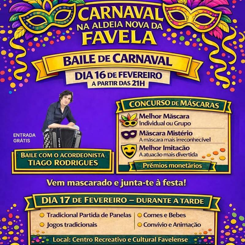 Baile de Carnaval i Aldeia Nova da Favela