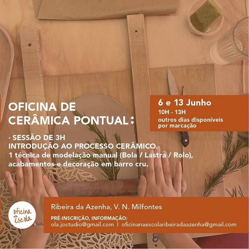 Oficina na Escola - Oficina de Cerâmica Pontual