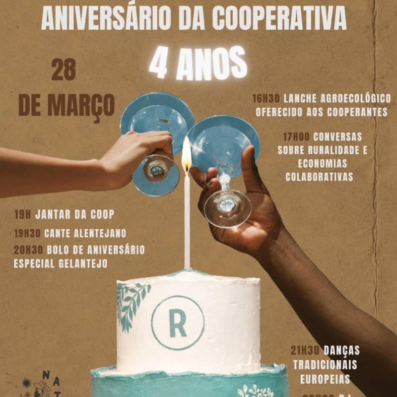O quarto aniversário da cooperativa