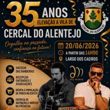 35 anos de elevação do cercal do alentejo a vila