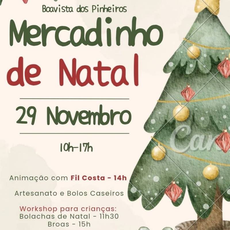 Mercado de Natal na Boavista dos Pinheiros