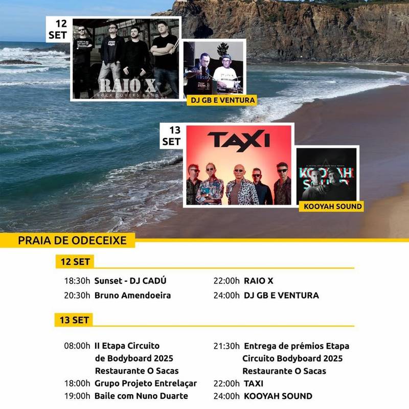 Festa da praia maravilha | Odeceixe | 12 e 13 de setembro