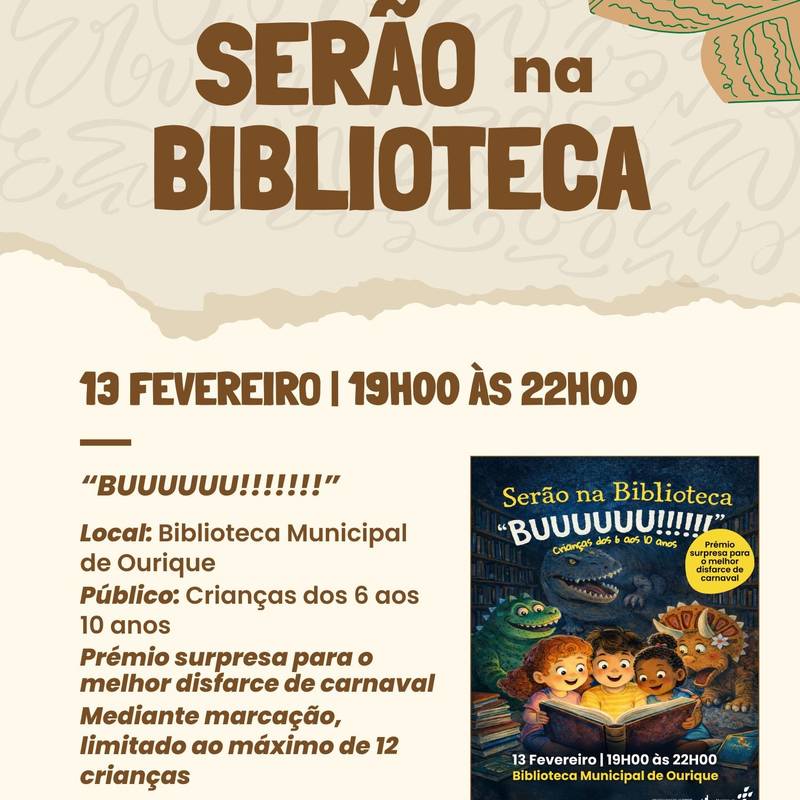 Programação de Fevereiro | Biblioteca Municipal de Ourique