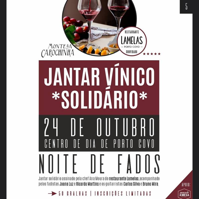 Jantar Solidário com Noite de Fados