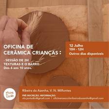Oficina na Escola - Oficina de Cerâmica para Crianças - Texturas e o barro