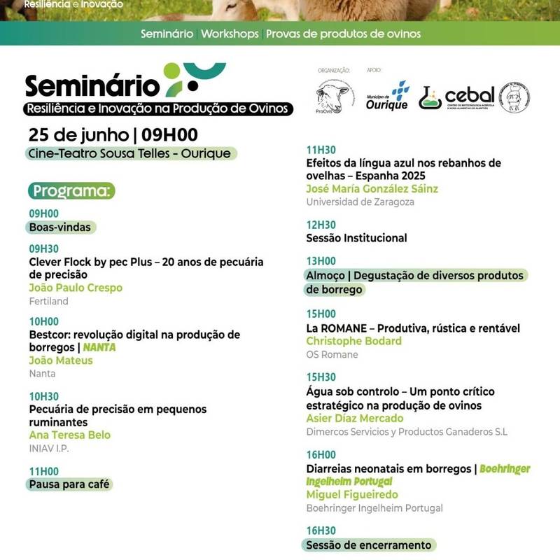 Jornadas Técnicas de Produção de Ovinos
Produtores
