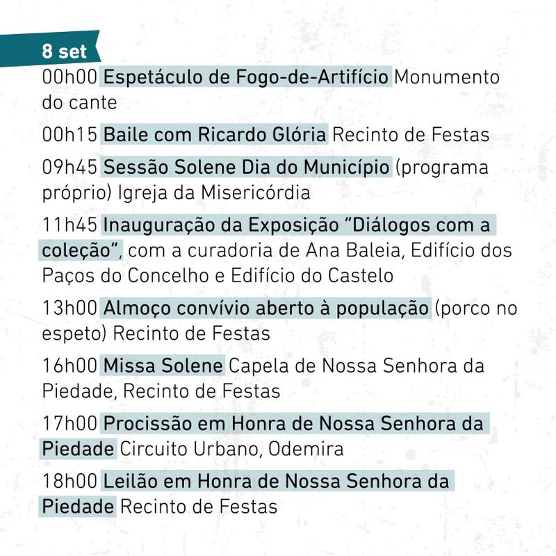 As tradicionais Festas em Honra de Nossa Senhora da Piedade
