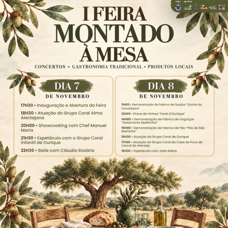 Feira montado à mesa