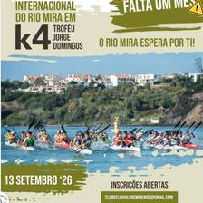 a 8.ª Subida Internacional do Rio Mira em k4 – Troféu Jorge Domingos