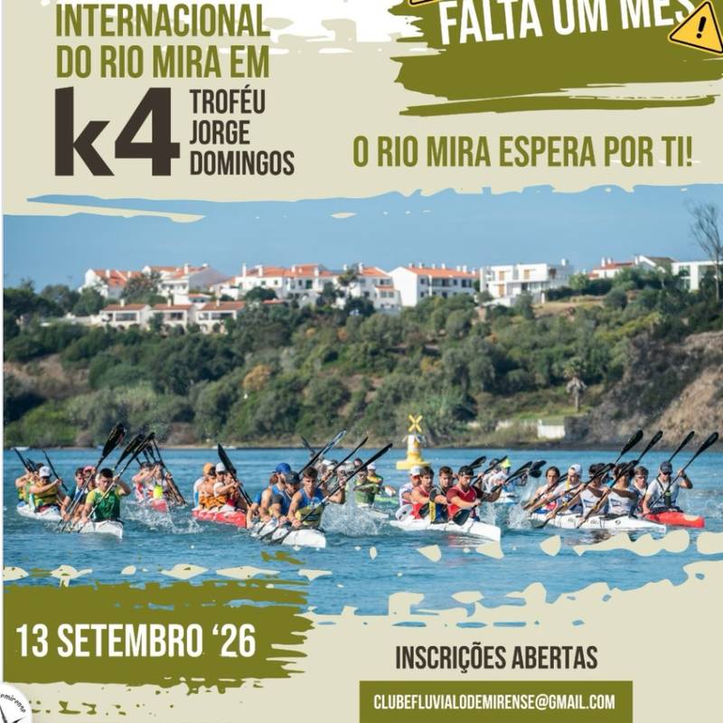 a 8.ª Subida Internacional do Rio Mira em k4 – Troféu Jorge Domingos