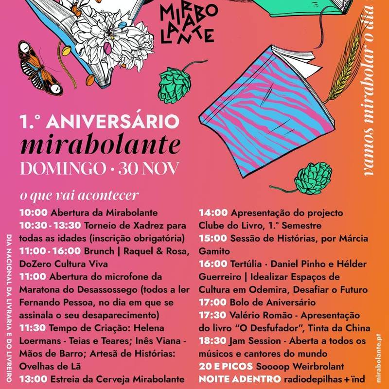 Primeiro aniversário da livraria Mirabolante