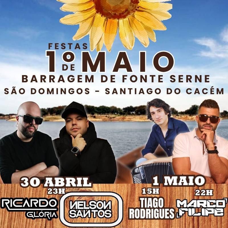 1.º de Maio | Barragem de Fonte Serne | São Domingos