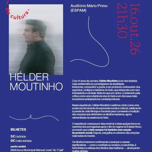 Hélder Moutinho nas “C”extas de Cultura